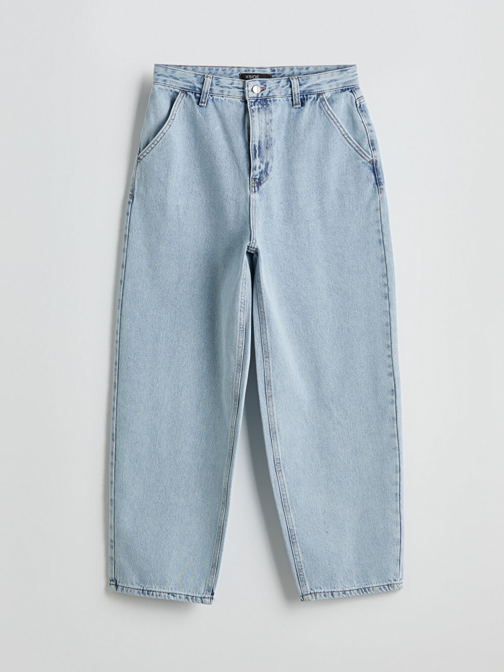 XSIDE Mavi Baggy Fit Kadın Jean Pantolon - 4