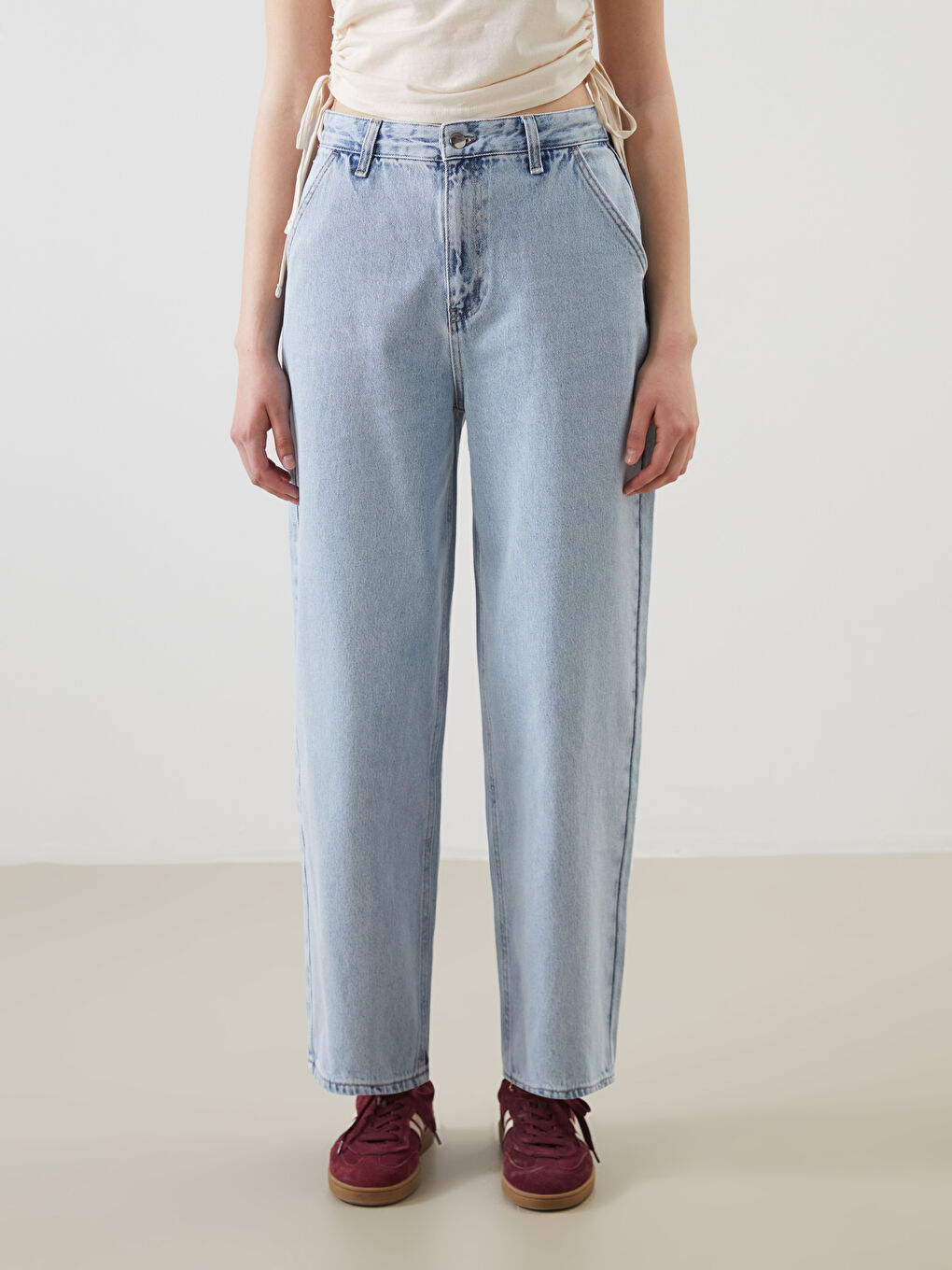 Mavi Baggy Fit Kadın Jean Pantolon-1