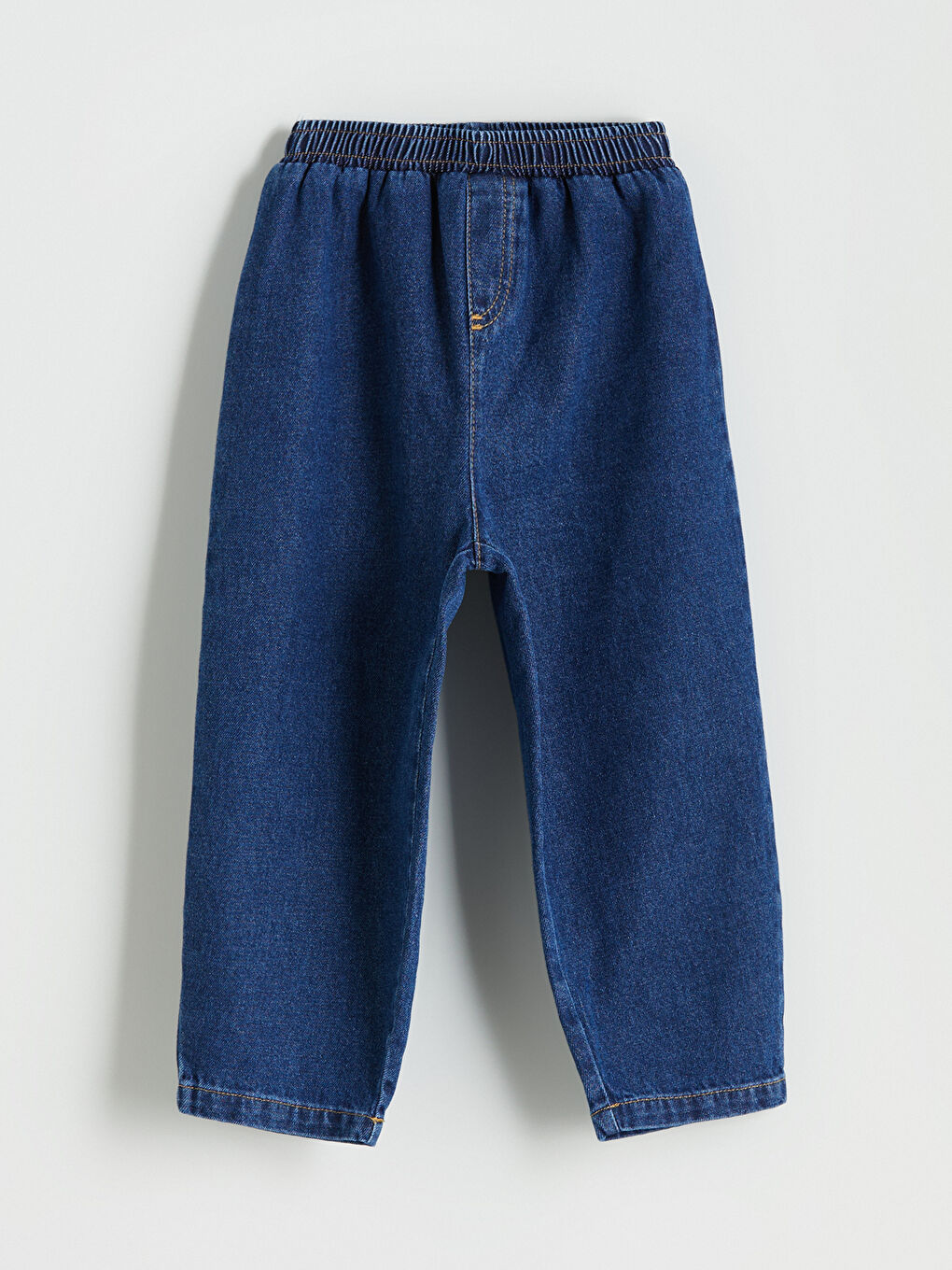 İndigo Beli Lastikli Basic Erkek Çocuk Jean Pantolon