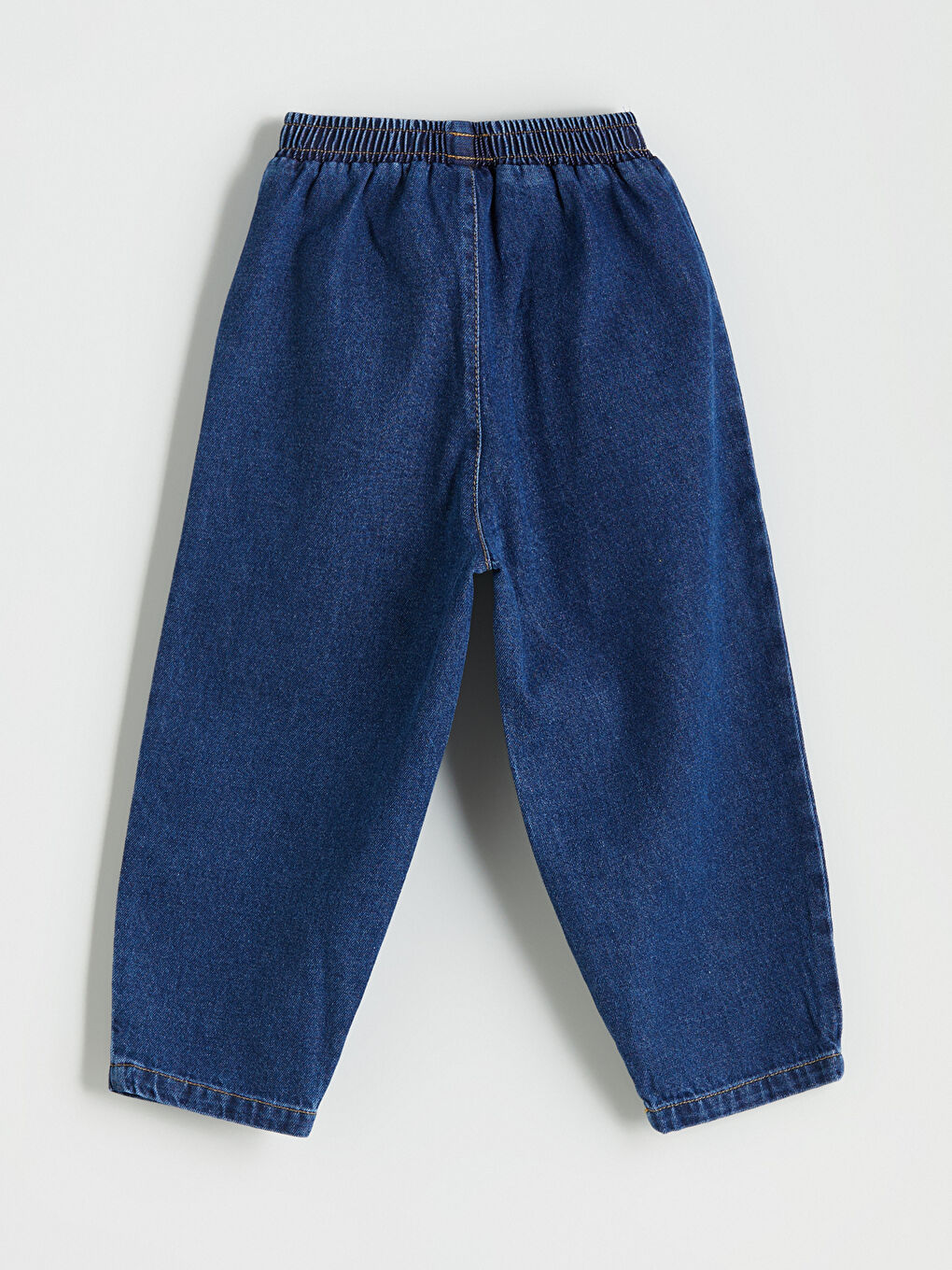 İndigo Beli Lastikli Basic Erkek Çocuk Jean Pantolon-2