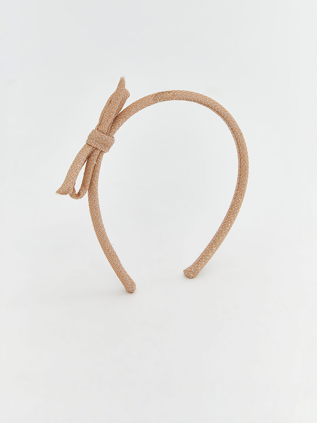 Pembe Fiyonk Desenli Kız Bebek Taç 2'li-1