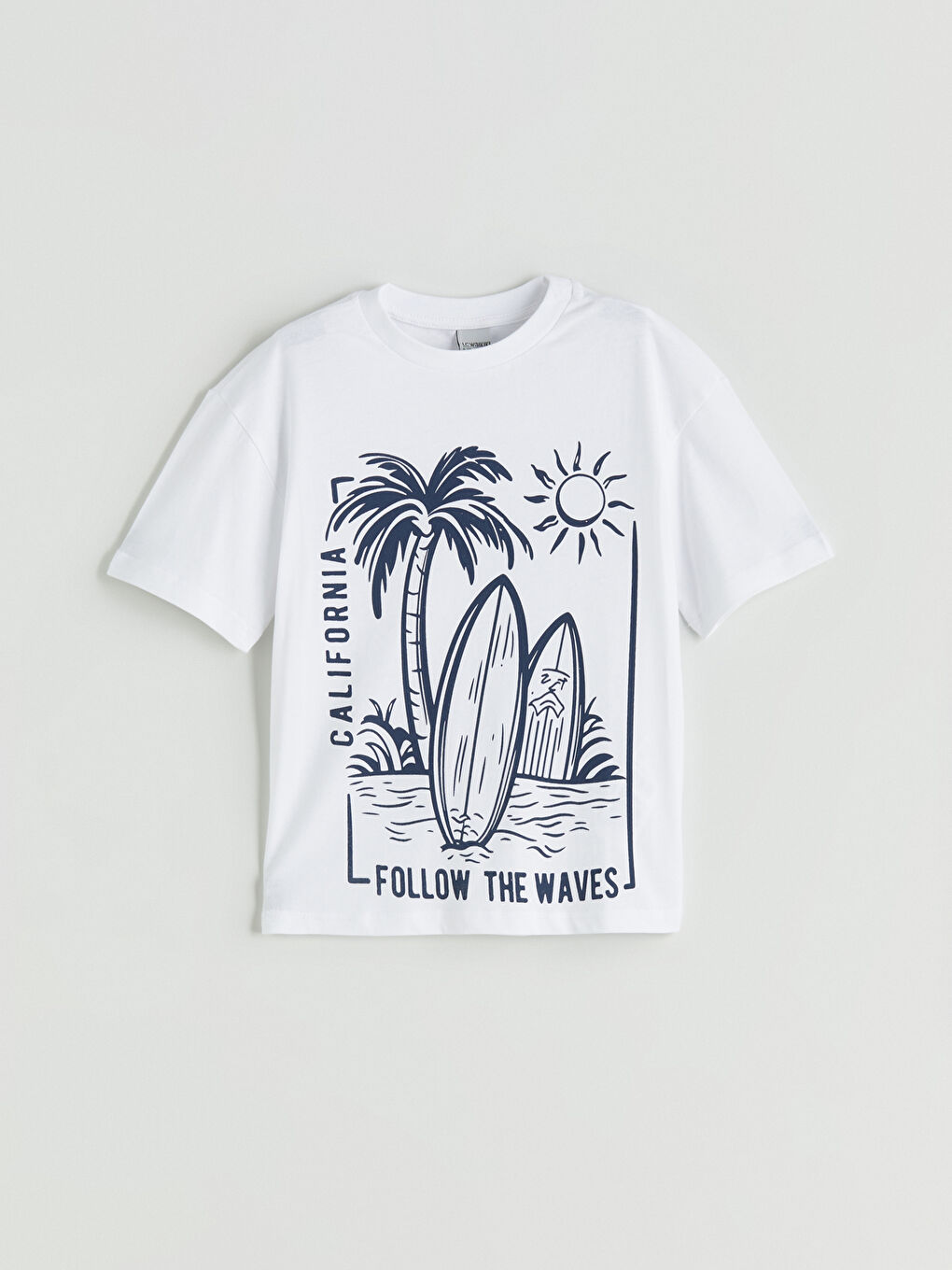Crew Neck Boys' T-Shirt and Shorts-1