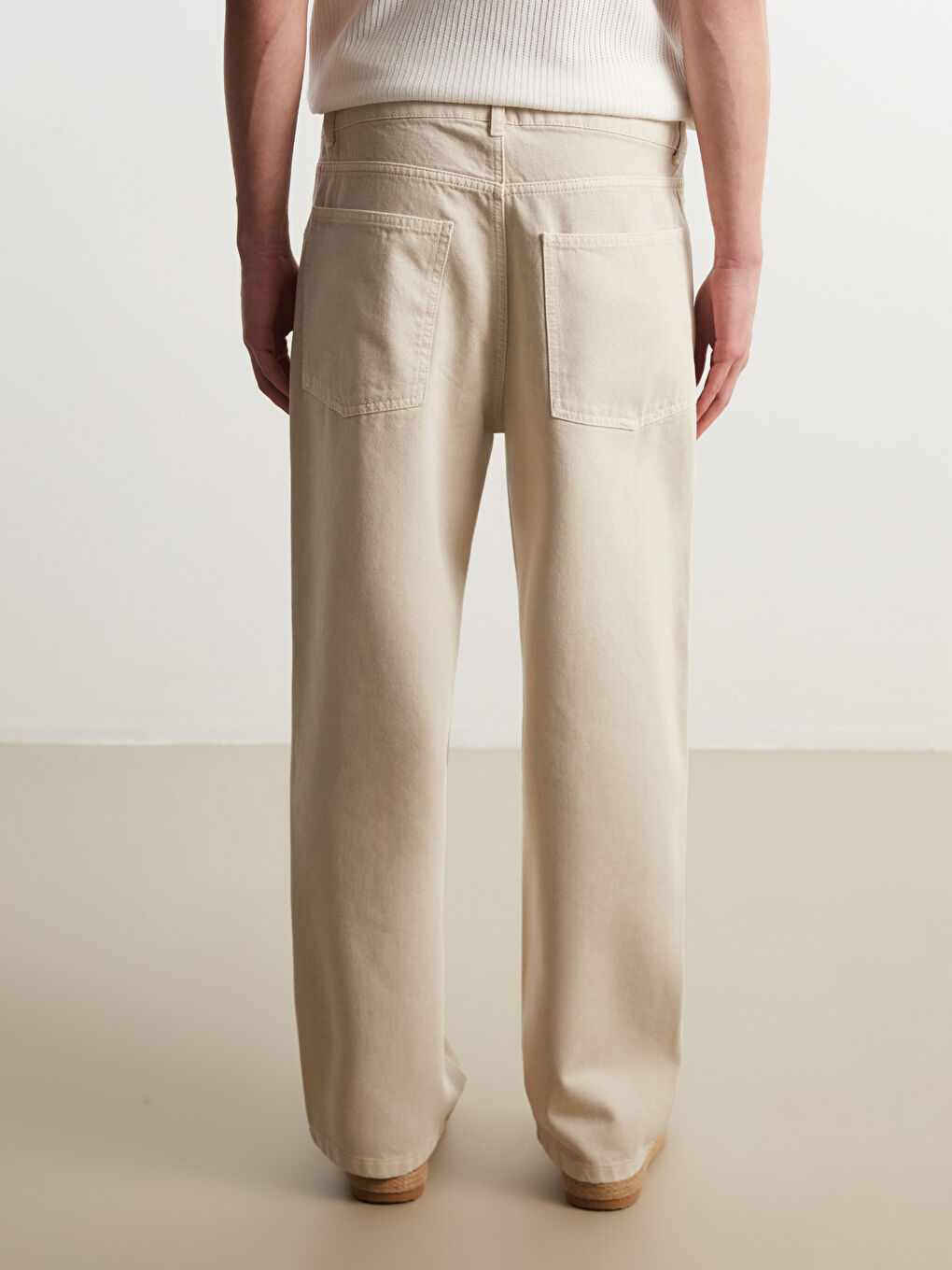 Standard Fit Twill Men's Trousers -S5OO59Z8-HZZ
