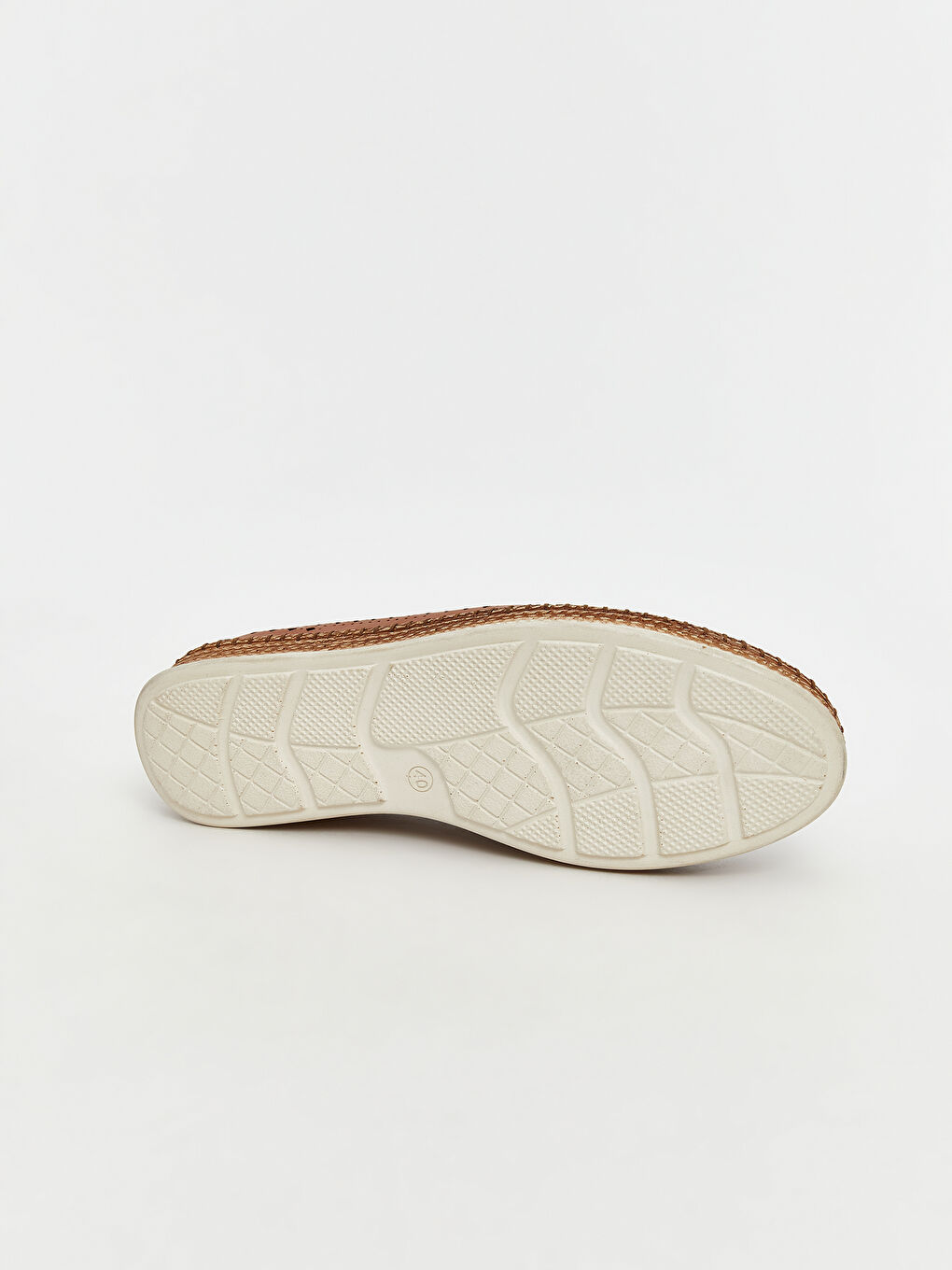 Kahverengi Hasır Tabanlı Kadın Casual Ayakkabı-3