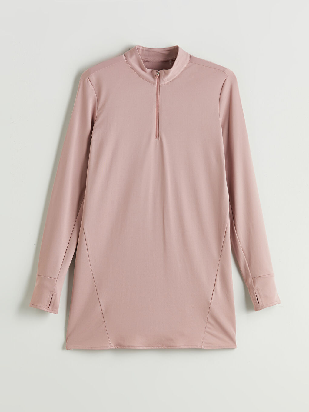 Pembe Dik Yaka Kadın Tunik-4