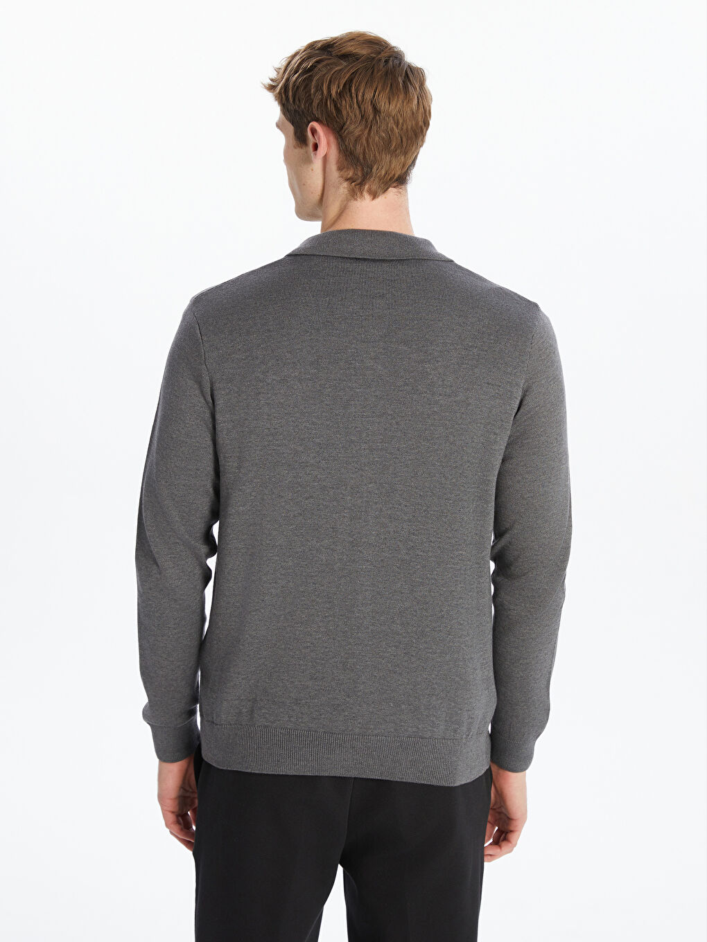 Standard Fit Polo Neck Men's Knitwear Cardigan -S5OO81Z8-DNJ