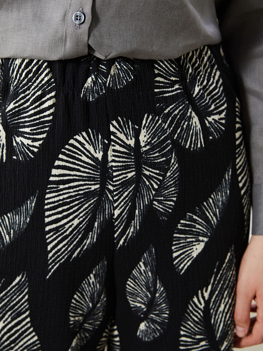 Elasticated Waist Floral Women's Shorts -S5OO87Z8-LQJ