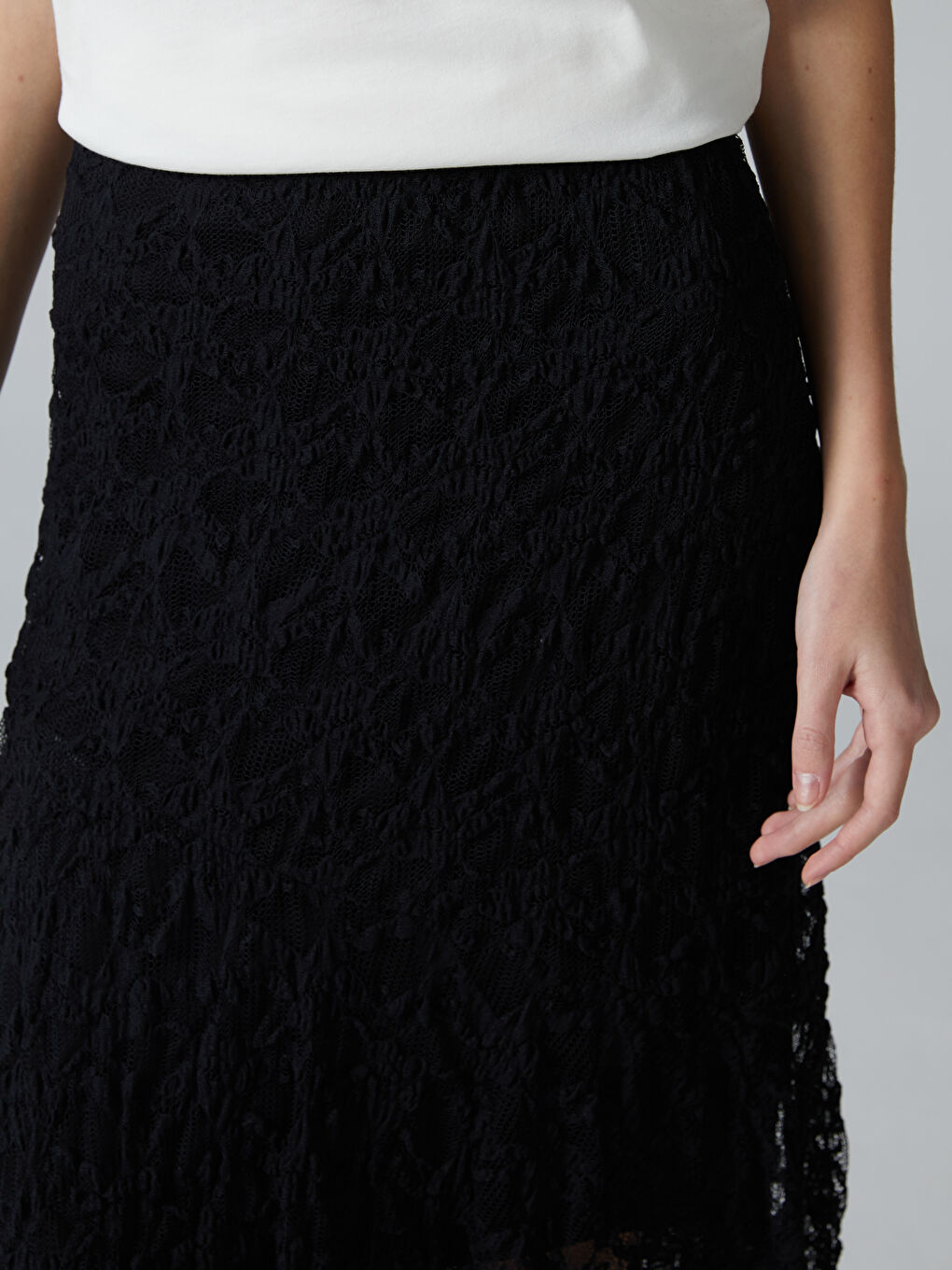 Teenage Girl BLACK Skirt -S5OP04Z4-CVL