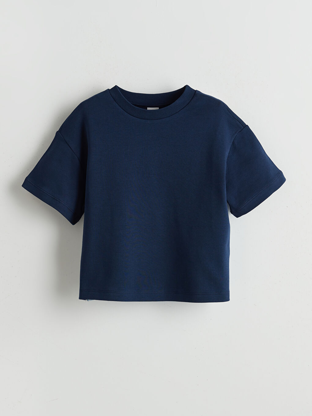 Lacivert Bisiklet Yaka Kız Çocuk Tişört ve Pantolon-1