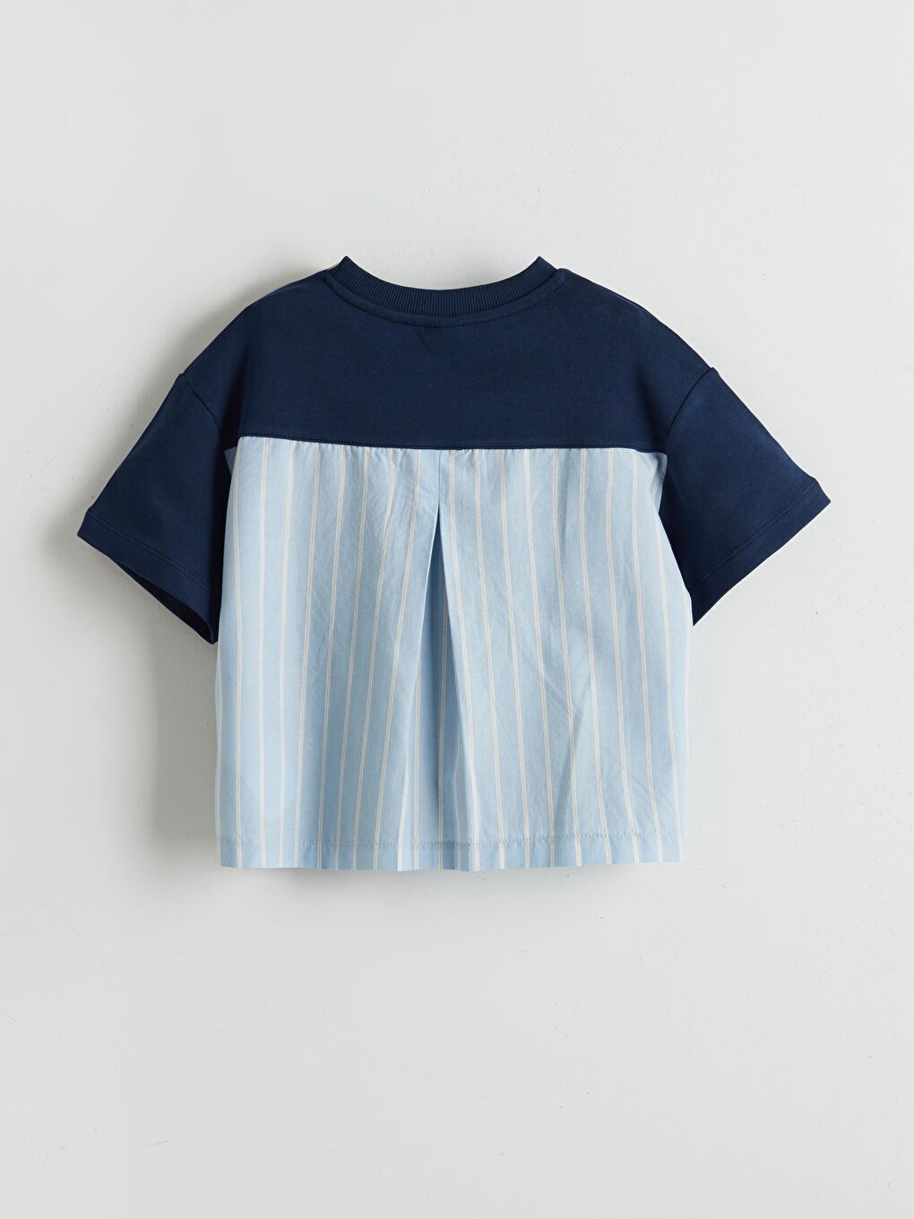 Lacivert Bisiklet Yaka Kız Çocuk Tişört ve Pantolon-2