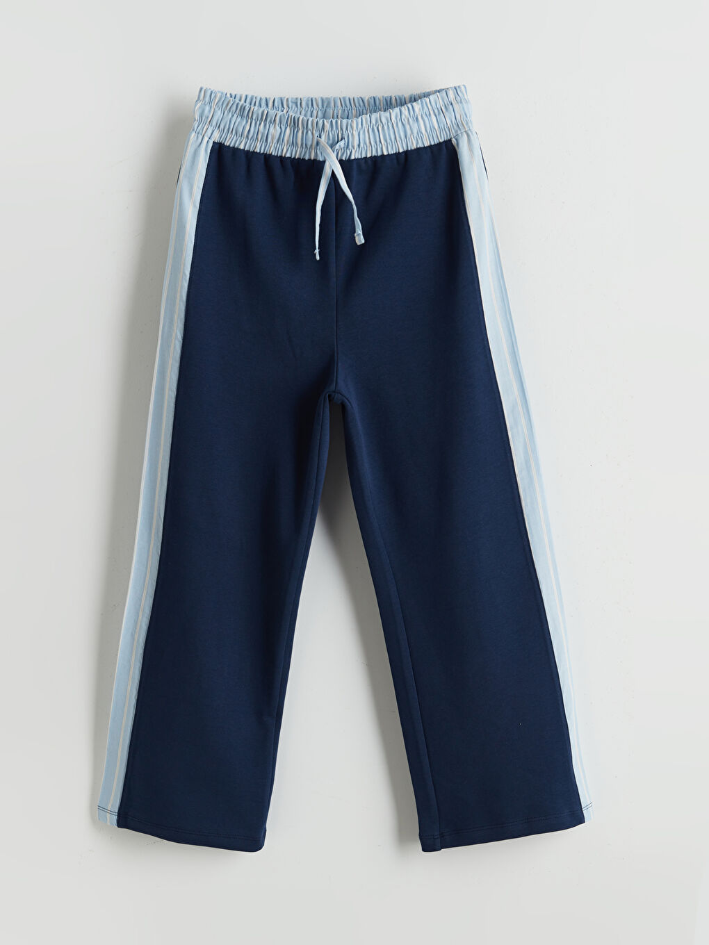 Lacivert Bisiklet Yaka Kız Çocuk Tişört ve Pantolon-3