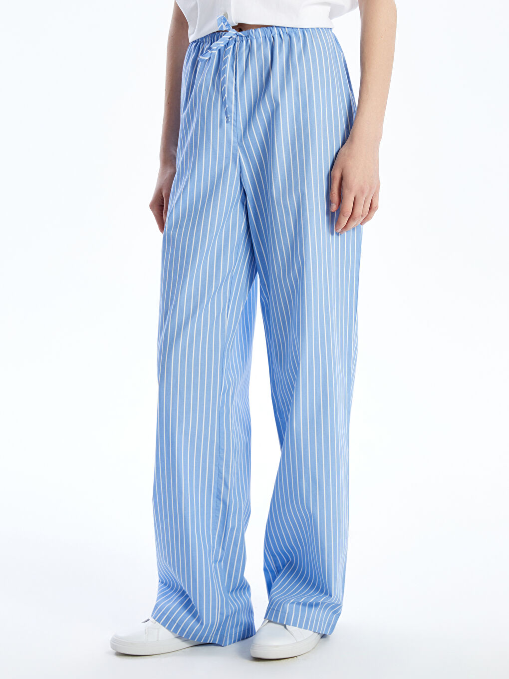 Woman BLUE Trousers -S5OP40Z8-LEN