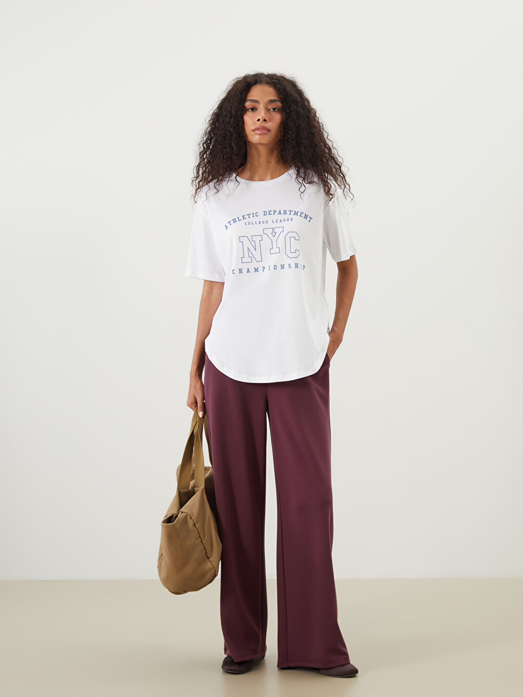 Mürdüm Beli Lastikli Kadın Spor Eşofman Altı