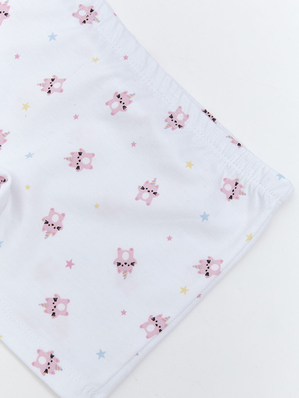 Beyaz Beli Lastikli Baskılı Kız Çcuk Boxer-2