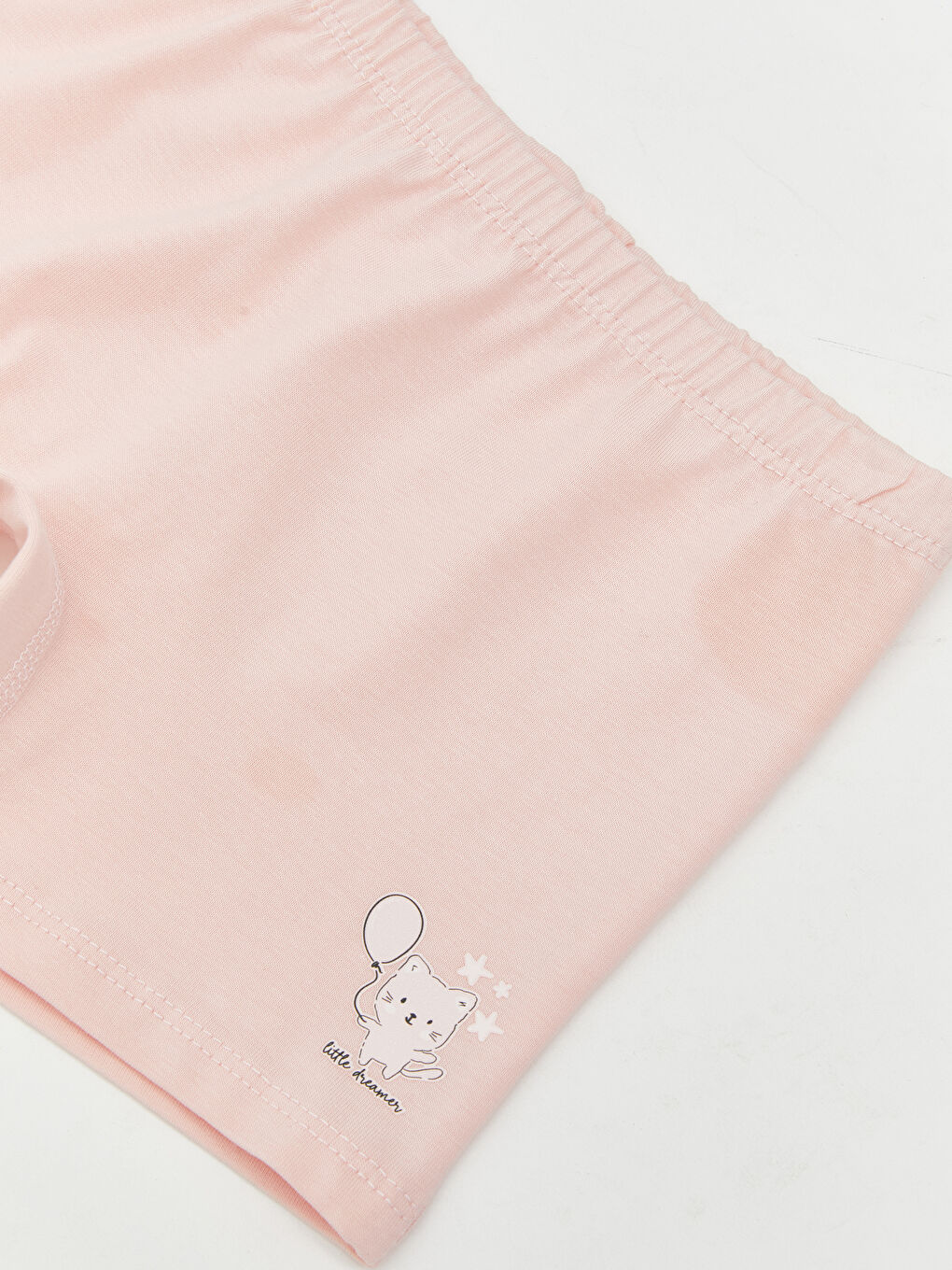 Pembe Beli Lastikli Baskılı Kız Çcuk Boxer-2