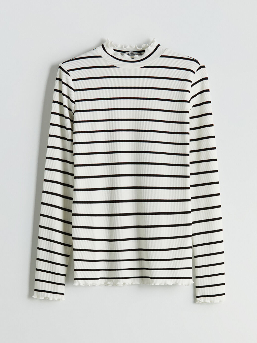 Funnel Neck Striped Women's Body -S5OP87Z8-LEG