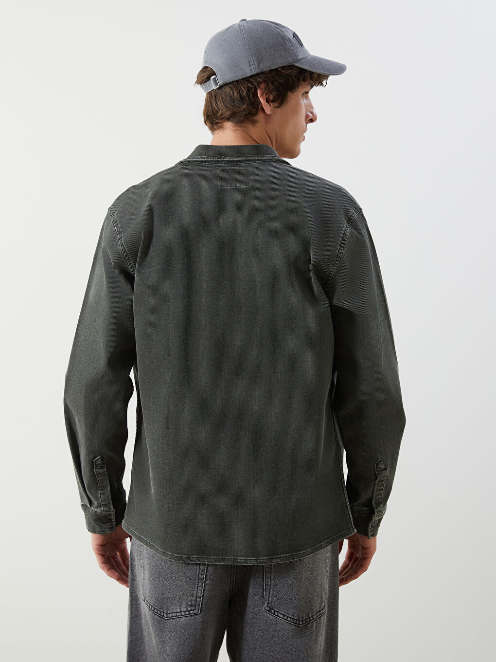 Standard Fit Men's Jean Jacket -S5OQ05Z8-RXB