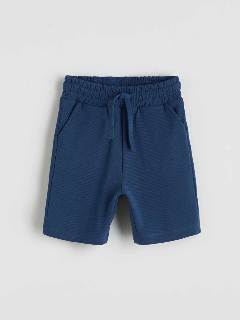 İndigo Beli Lastikli Basic Erkek Çocuk Şort