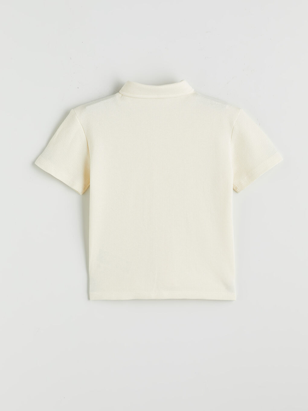 Gri Kısa Kollu Basic Erkek Çocuk Gömlek-1