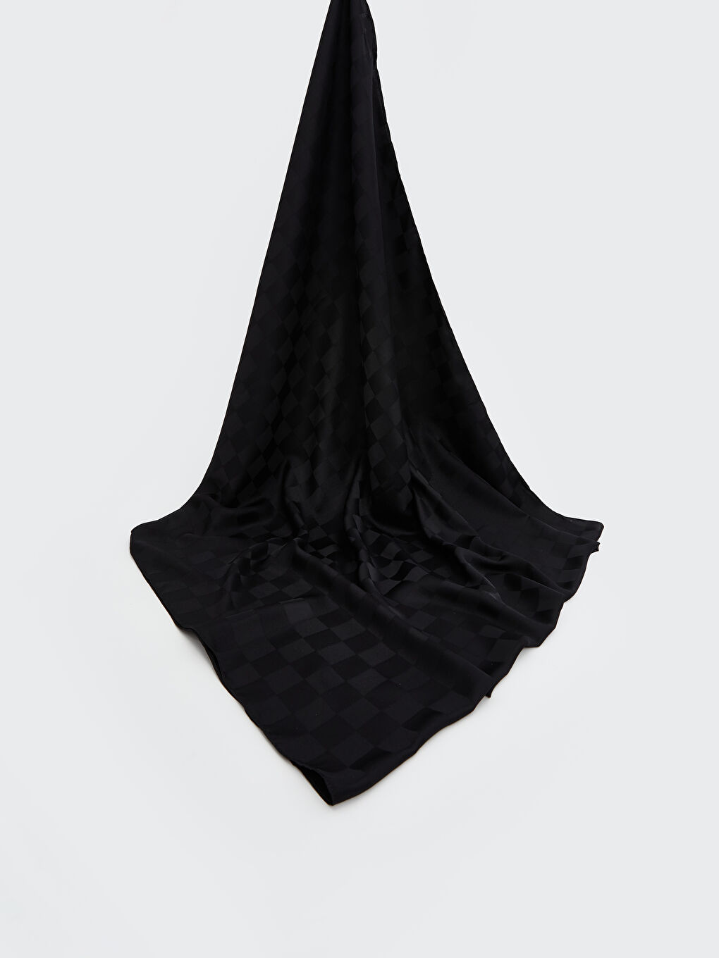 Woman BLACK Large Scarf -S5OQ43Z8-HUC