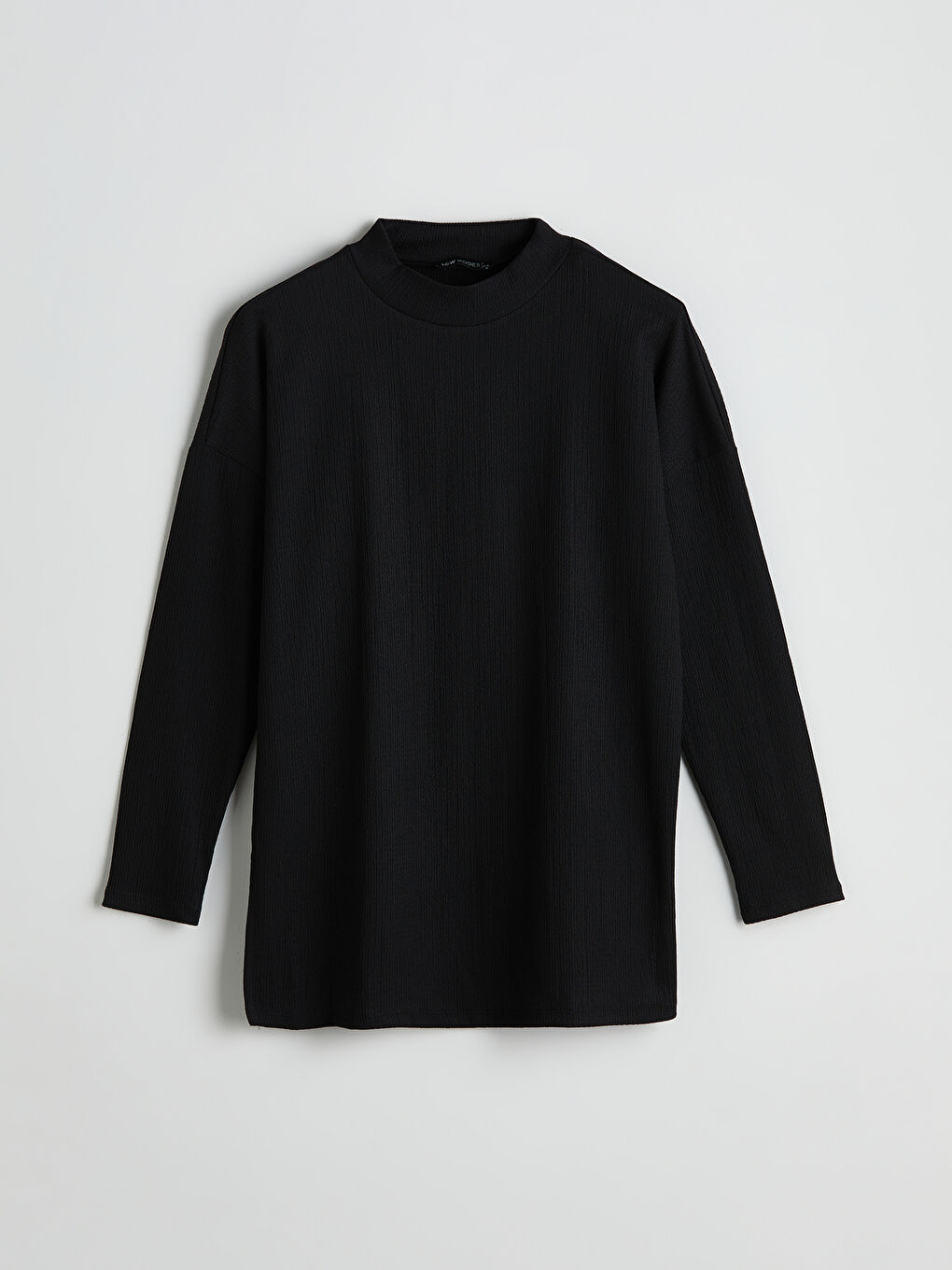 LCW Modest Siyah Dik Yaka Kadın Tunik - 4