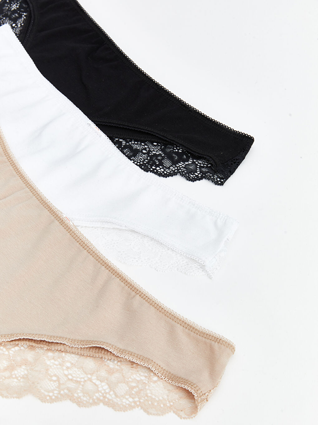 Lace Detail Brazilian Knickers 3-Pack-5