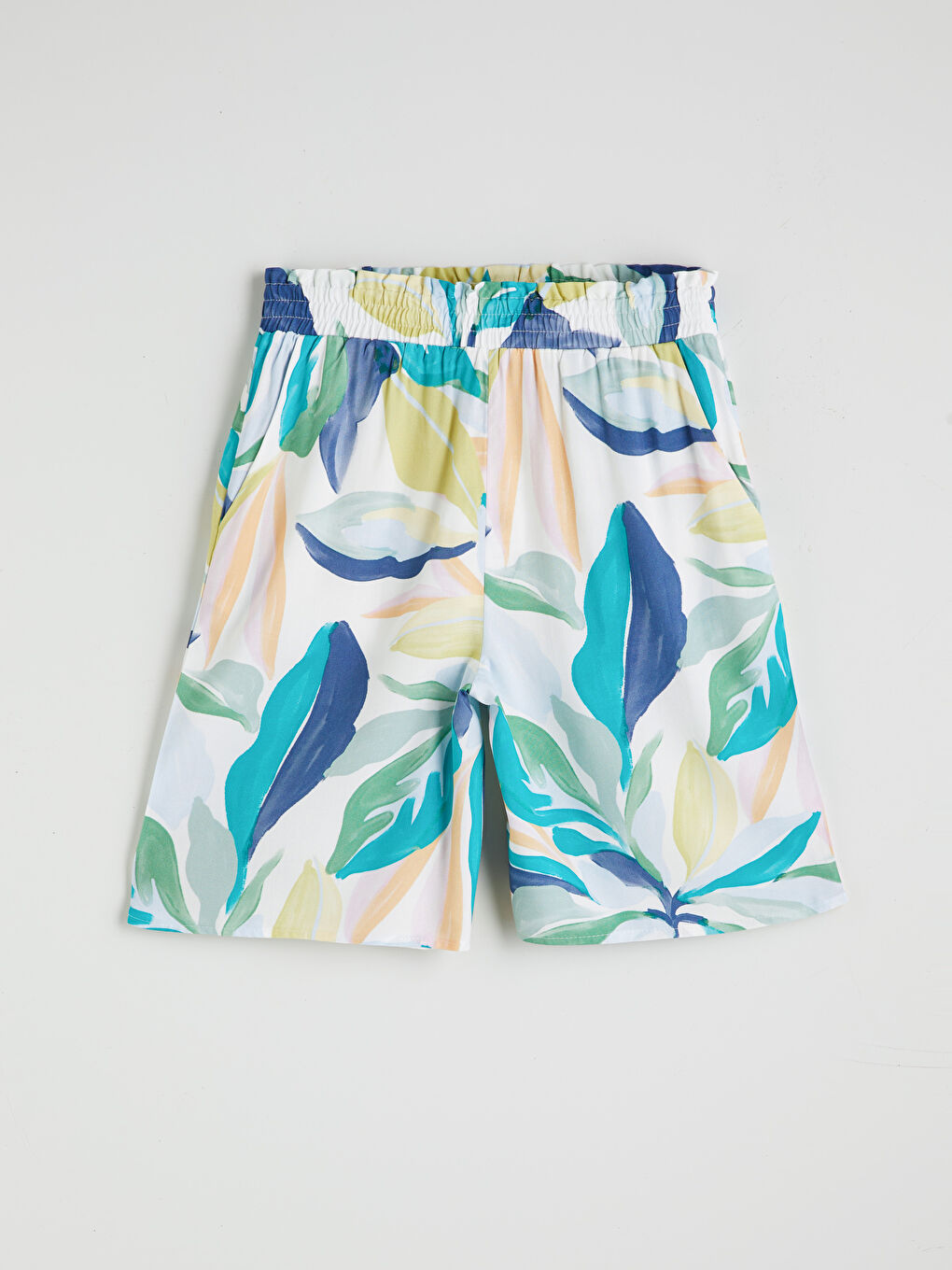 Elasticated Waist Floral Women's Shorts -S5OQ72Z8-LQQ