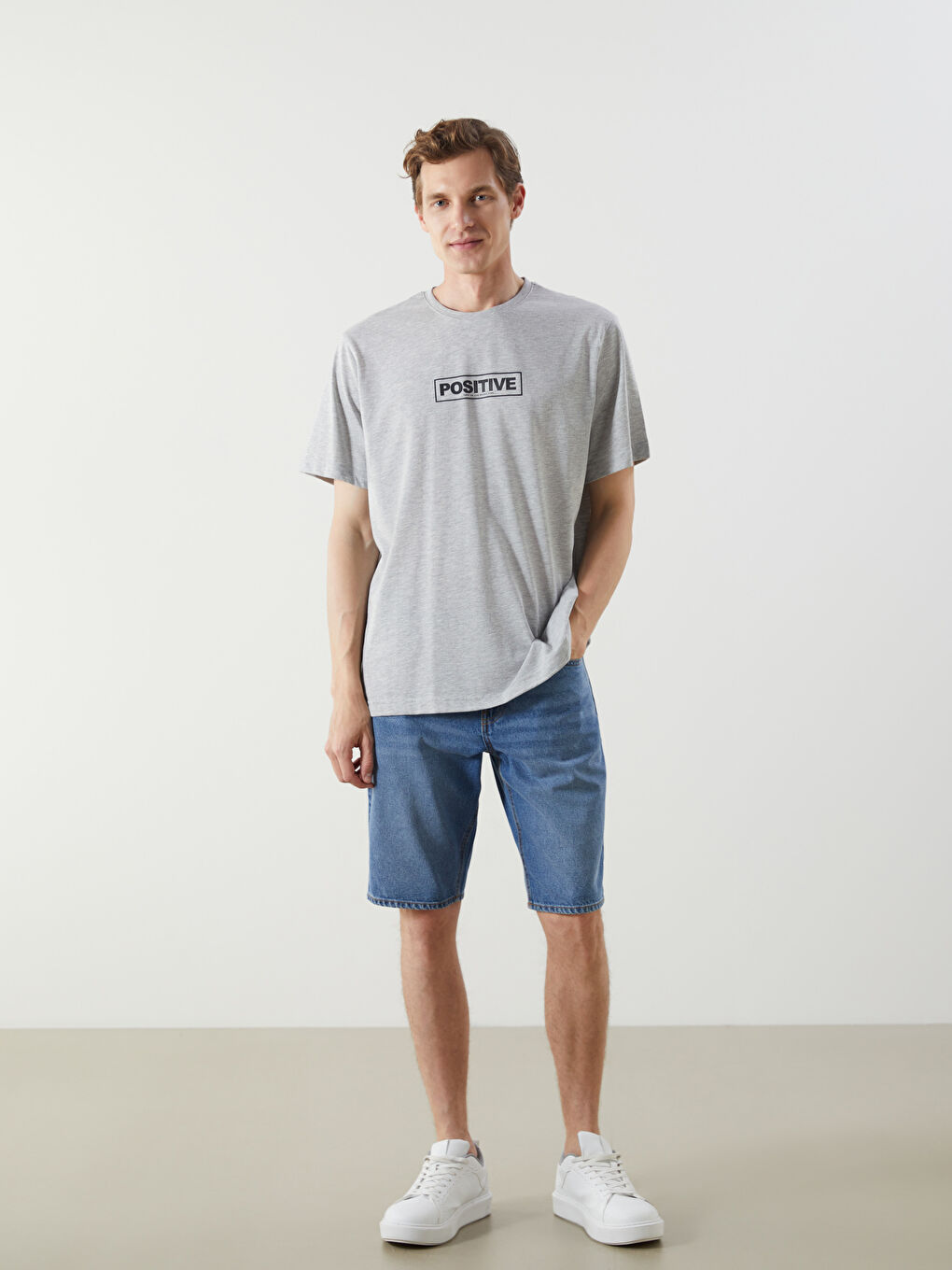 Crew Neck Printed Jersey Men's T-Shirt-1
