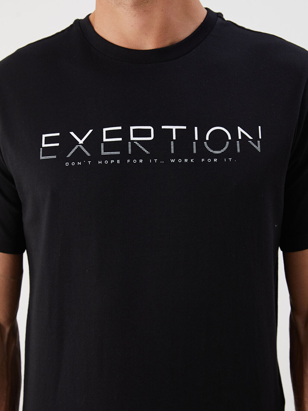 T-shirt en Jersey Imprimé à Col Rond pour Hommes-2
