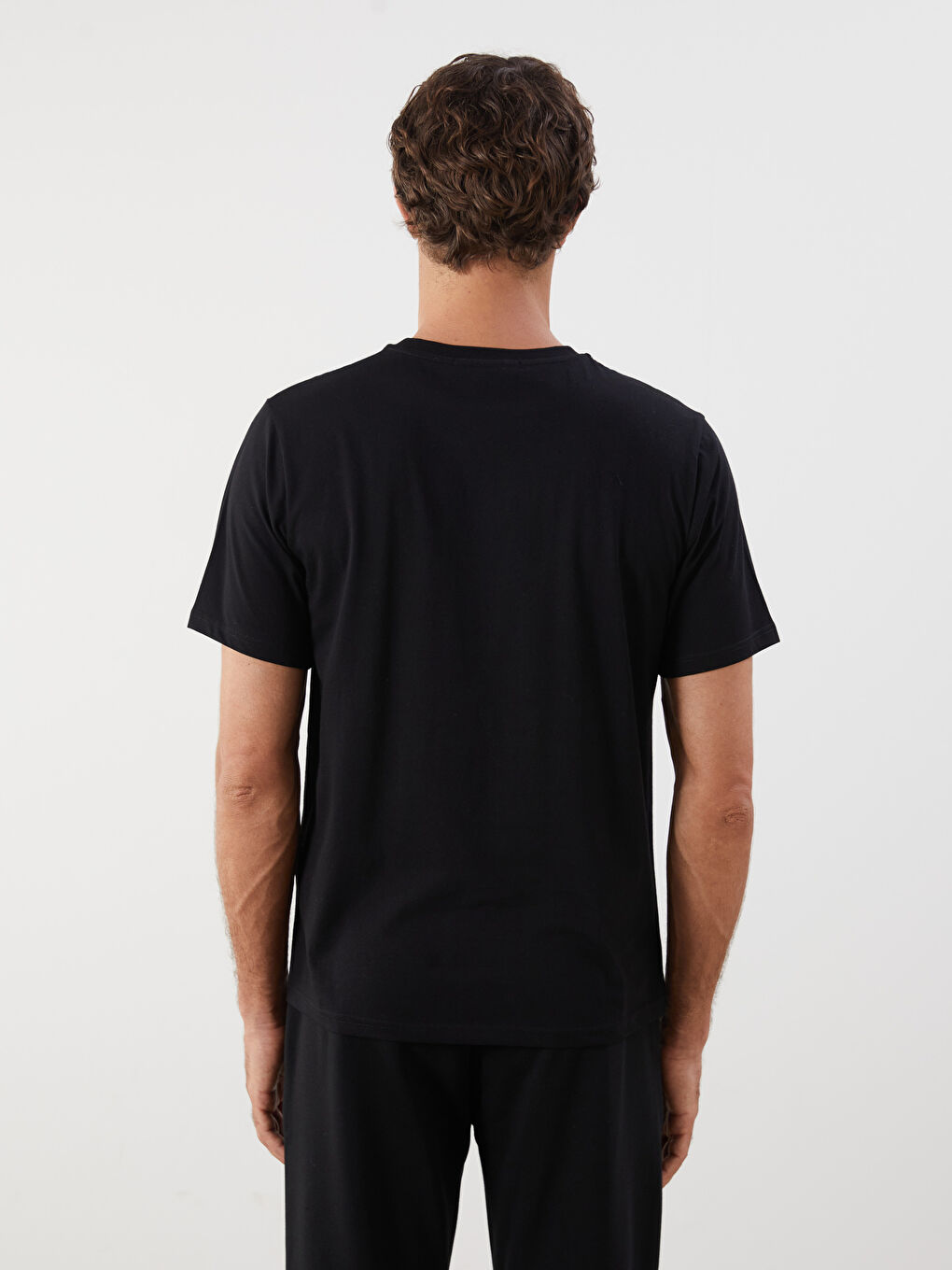 T-shirt en Jersey Imprimé à Col Rond pour Hommes-3