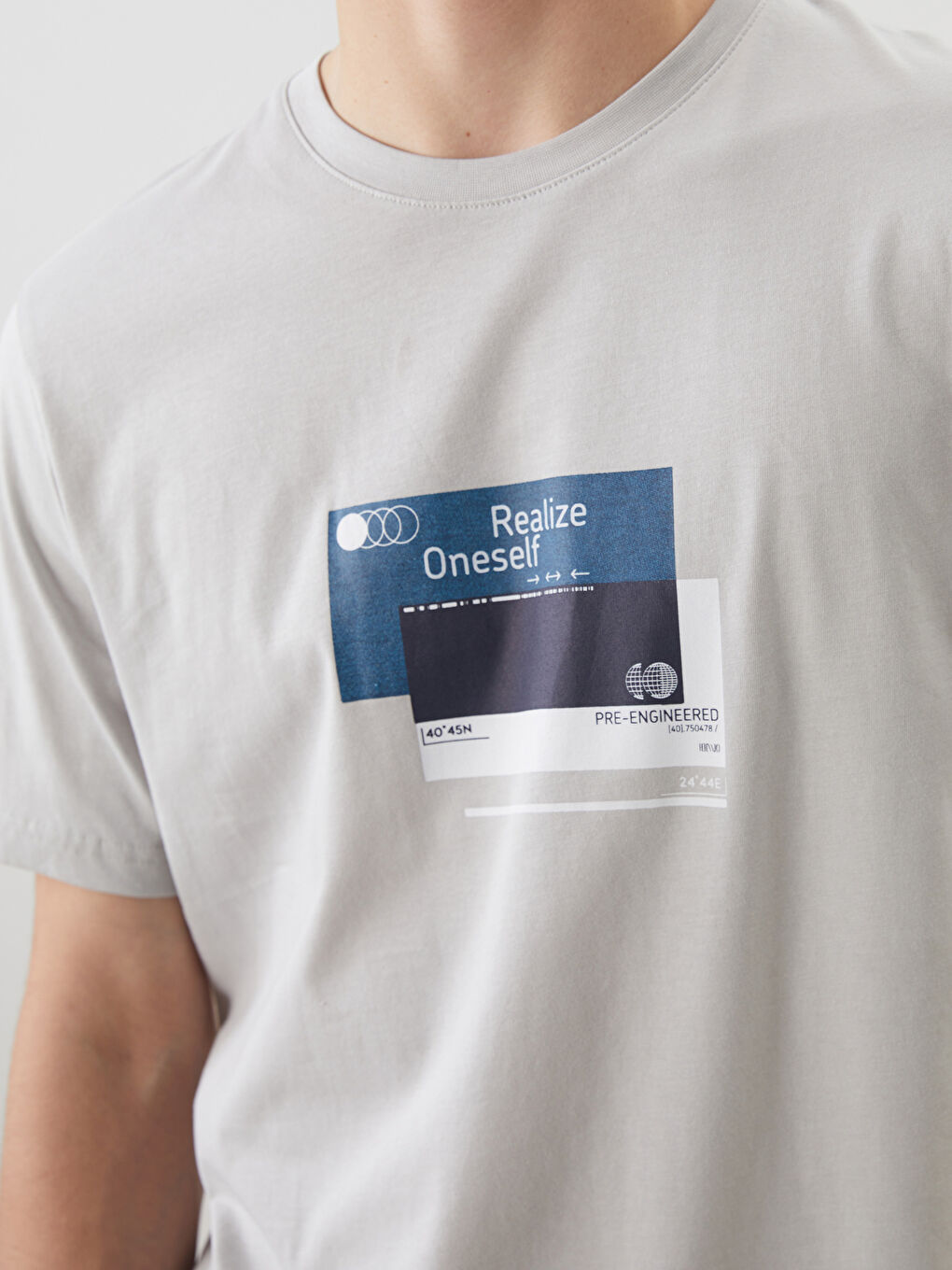 Crew Neck Printed Jersey Men's T-Shirt-2