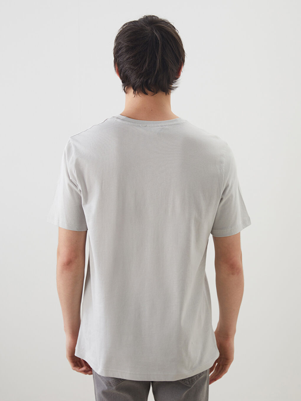 Crew Neck Printed Jersey Men's T-Shirt-3