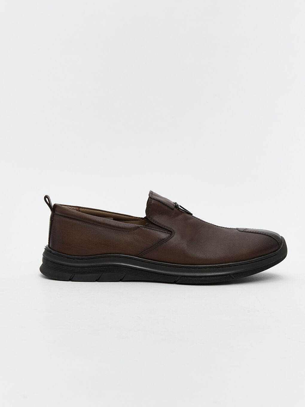 Kahverengi Deri Görünümlü Erkek Casual Ayakkabı-1