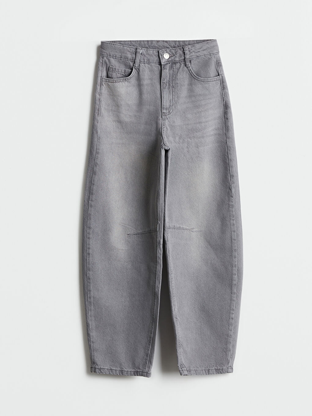 Slouchy Fit Teenage Girls' Jeans -S5OR09Z4-GRD