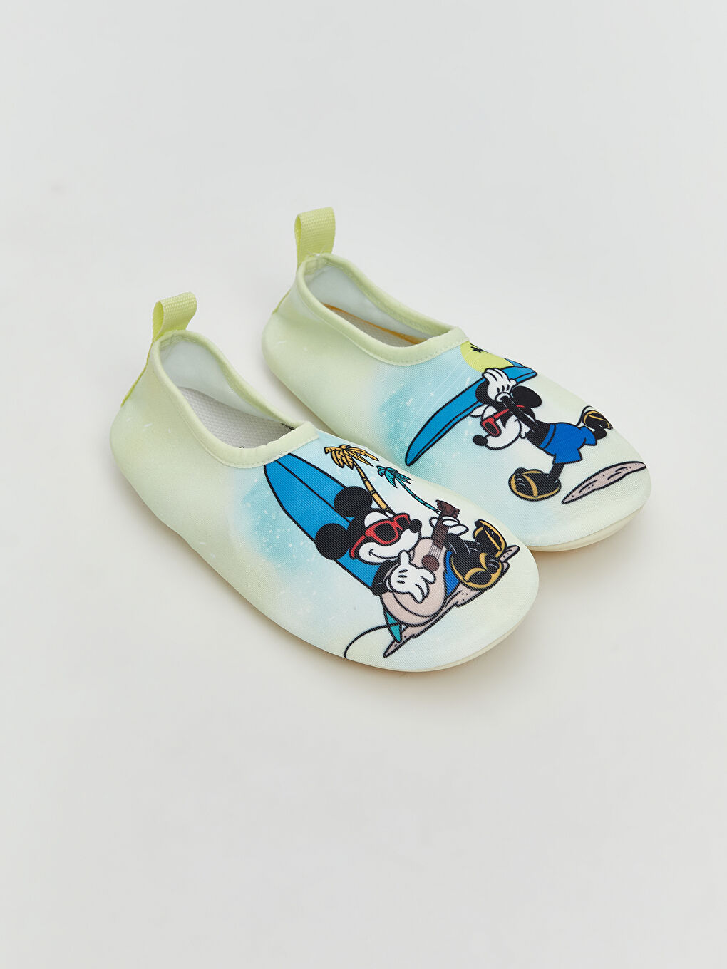 Mickey Mouse Printed Baby Boys' Aqua Shoes -S5OR10Z1-M0T