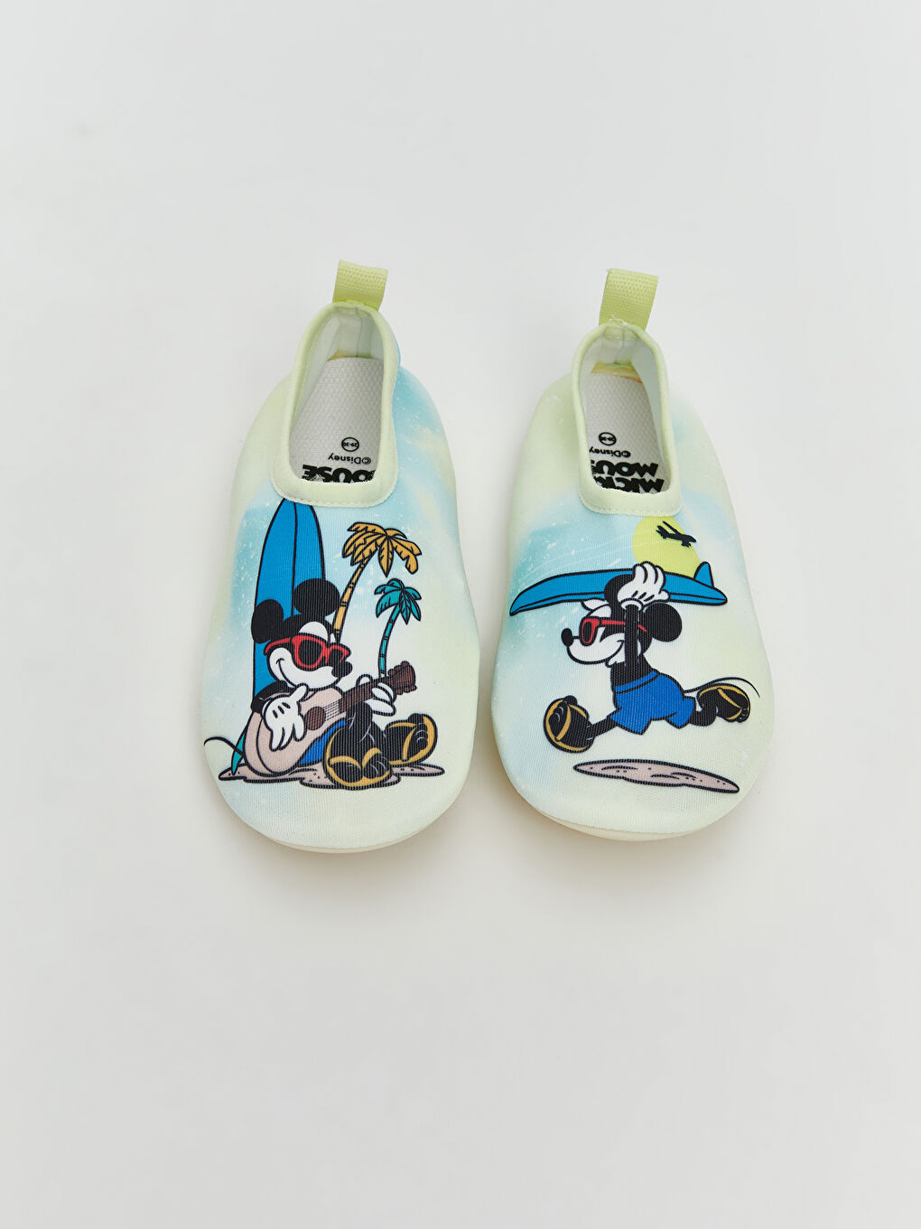 Mickey Mouse Printed Baby Boys' Aqua Shoes -S5OR10Z1-M0T