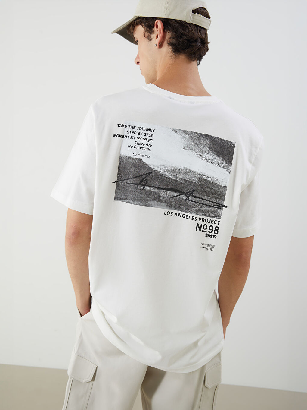 XSIDE Crew Neck Printed Jersey Men's T-Shirt -S5OR11Z8-R9J
