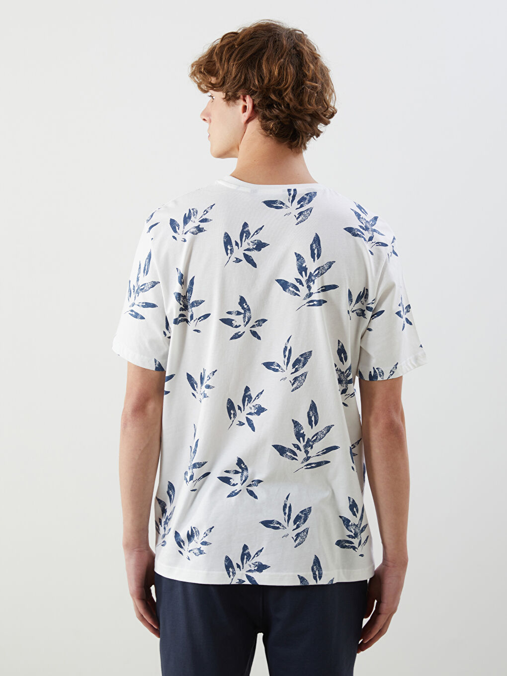 XSIDE Crew Neck Printed Jersey Men's T-Shirt -S5OR12Z8-R9J