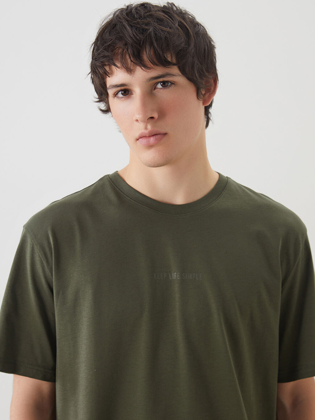 XSIDE Crew Neck Printed Jersey Men's T-Shirt -S5OR15Z8-HDQ