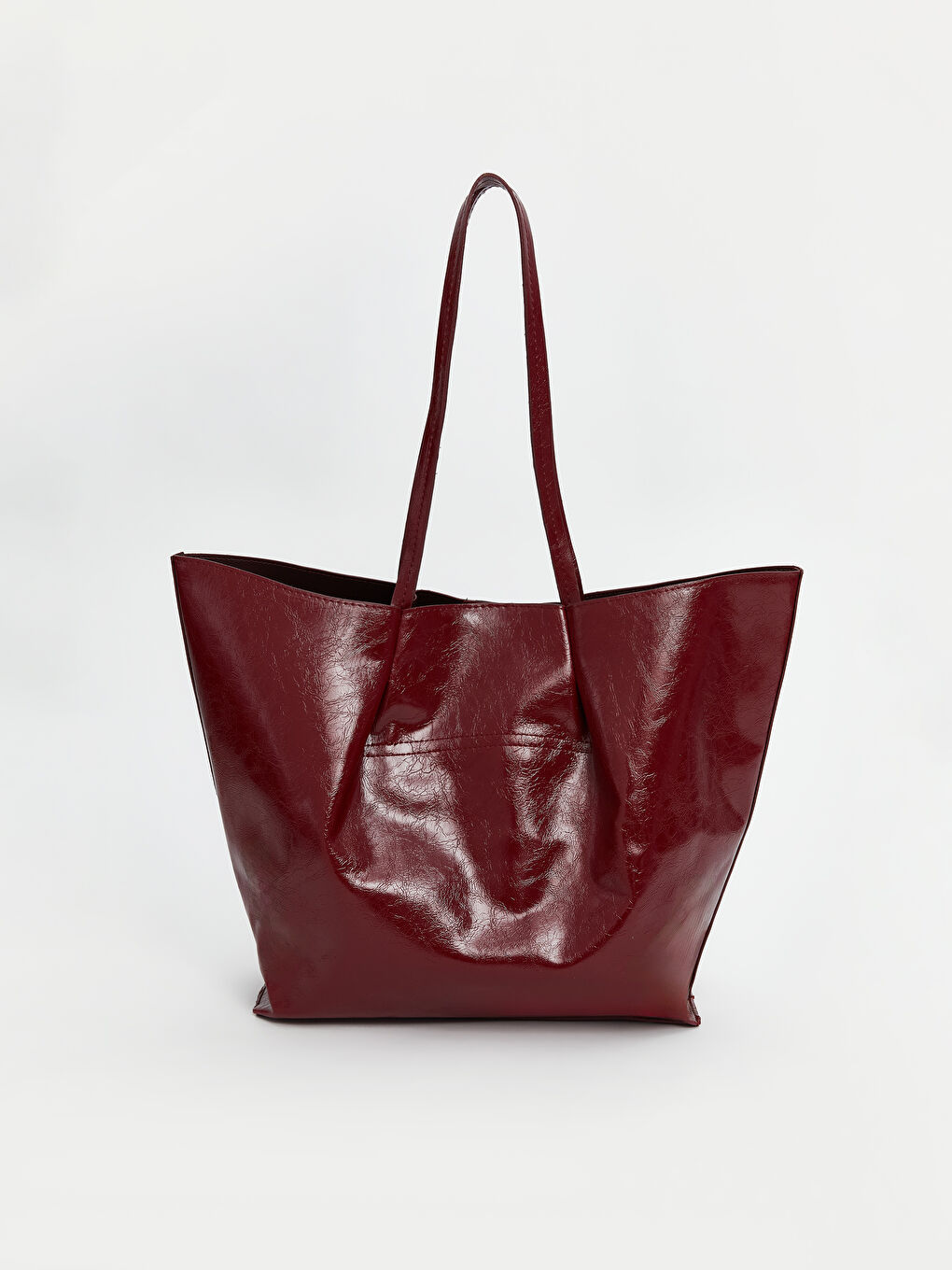 LCW ACCESSORIES Bordo Deri Görünümlü Kadın Omuz Çantası - 2