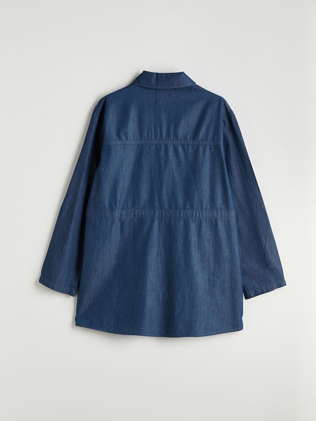 Collared Neck Women's Denim Jacket -S5OR36Z8-563