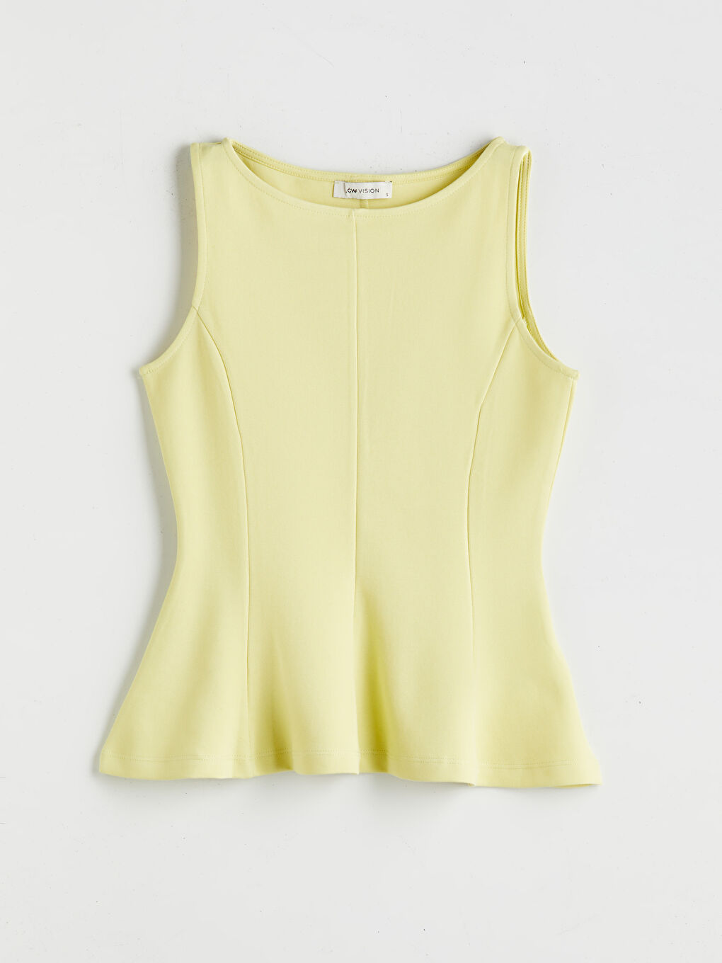 Slash Neck Peplum Blouse -S5OR43Z8-FPS