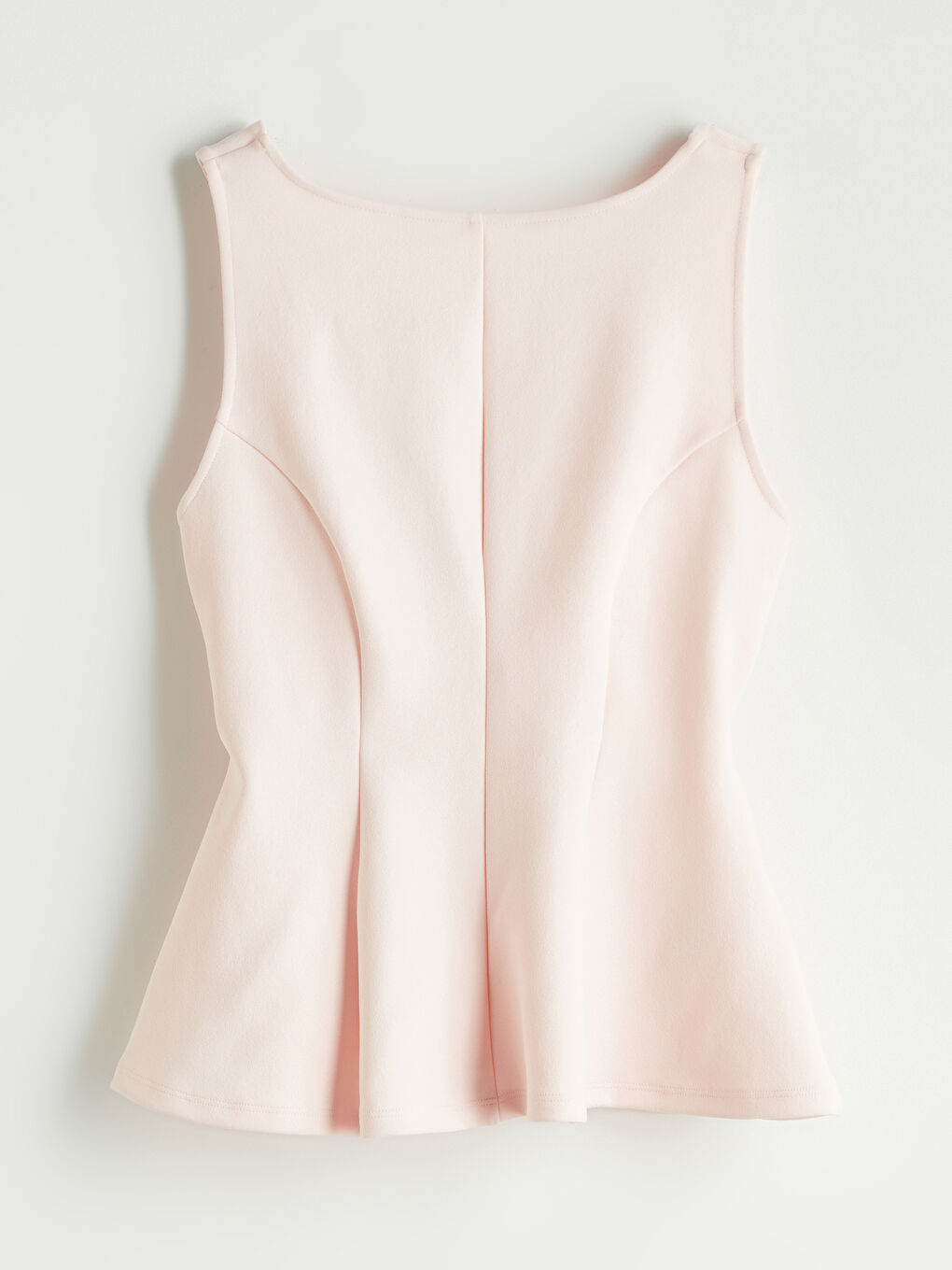 Slash Neck Peplum Blouse -S5OR45Z8-FR6
