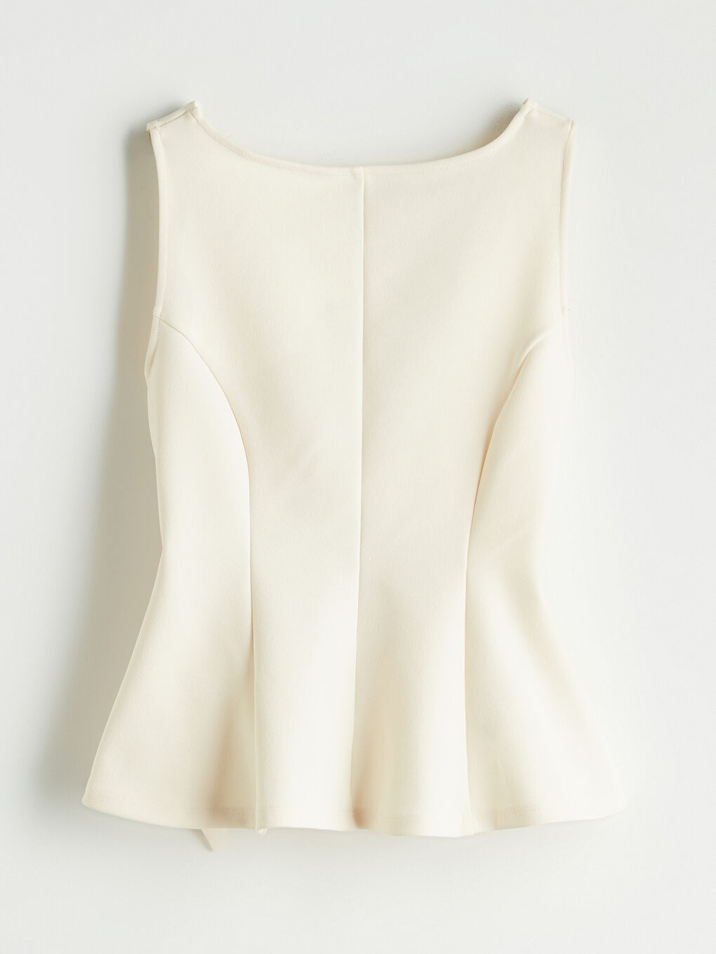 Slash Neck Peplum Blouse -S5OR45Z8-KXP