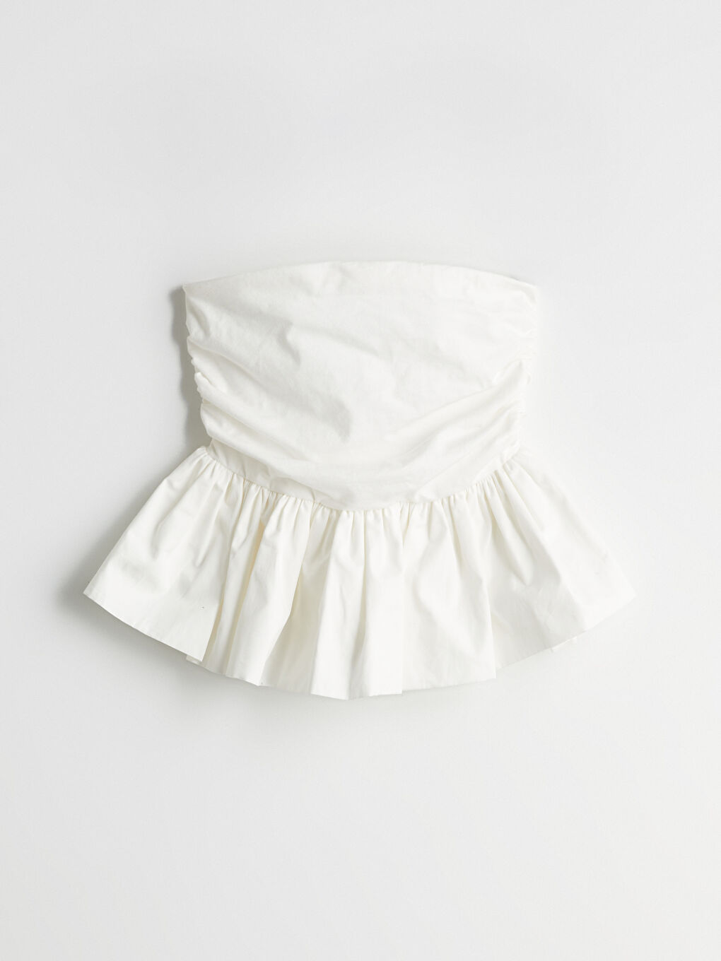 Strapless Gathered Blouse -S5OR59Z8-R9J