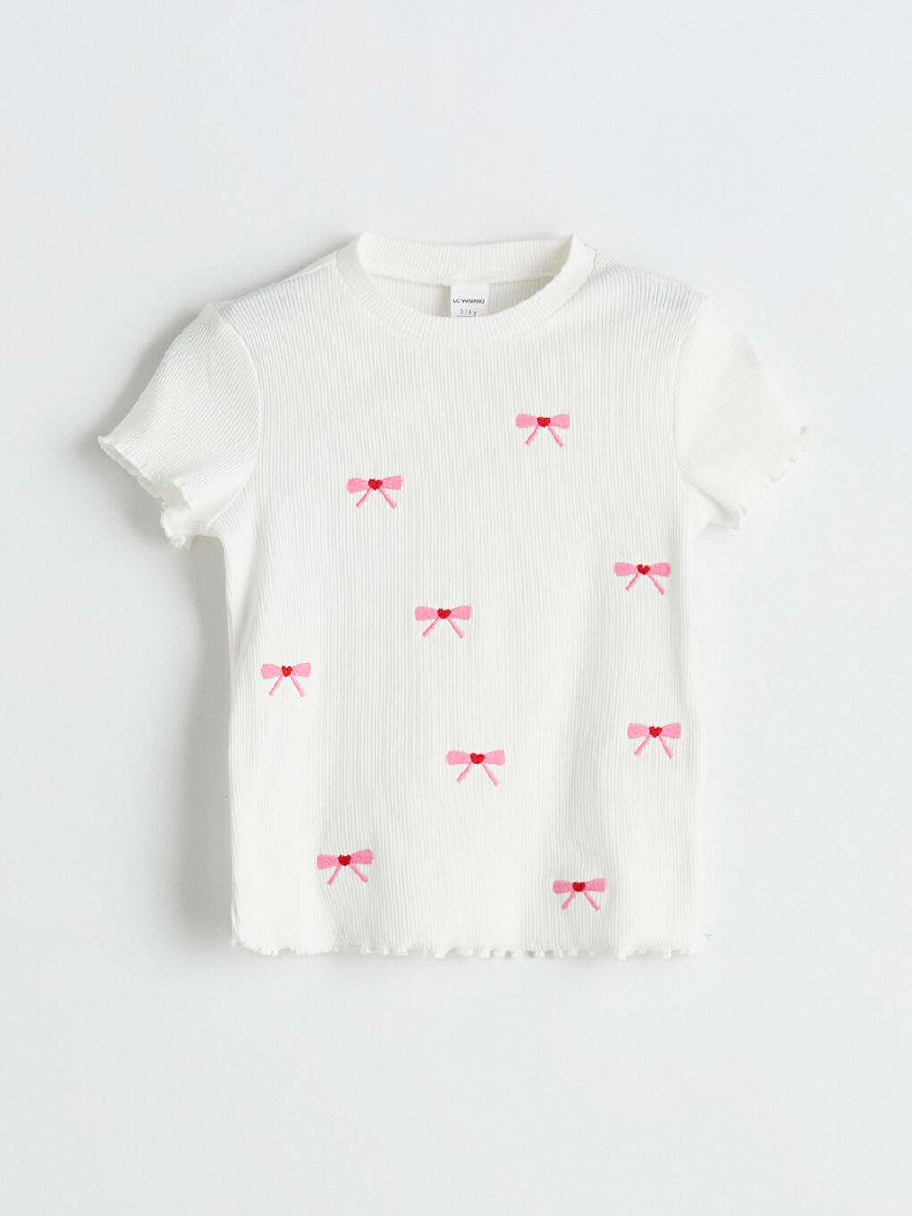 Crew Neck Floral Girls' T-Shirt 2 Pack -S5OR71Z1-S37
