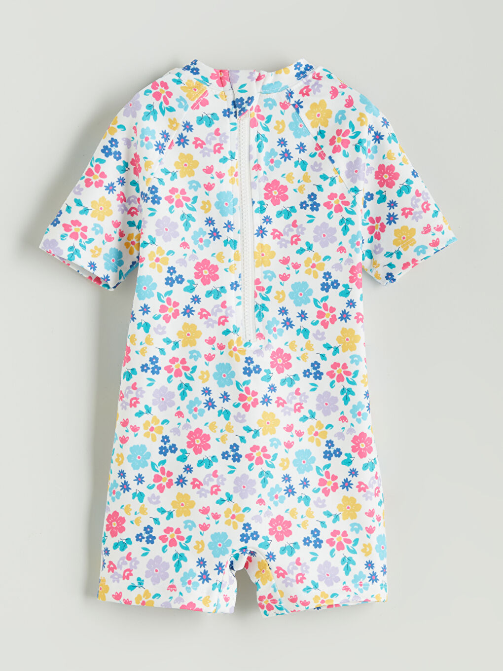 Crew Neck Floral Baby Girls' Swimsuit -S5OR73Z1-LRA