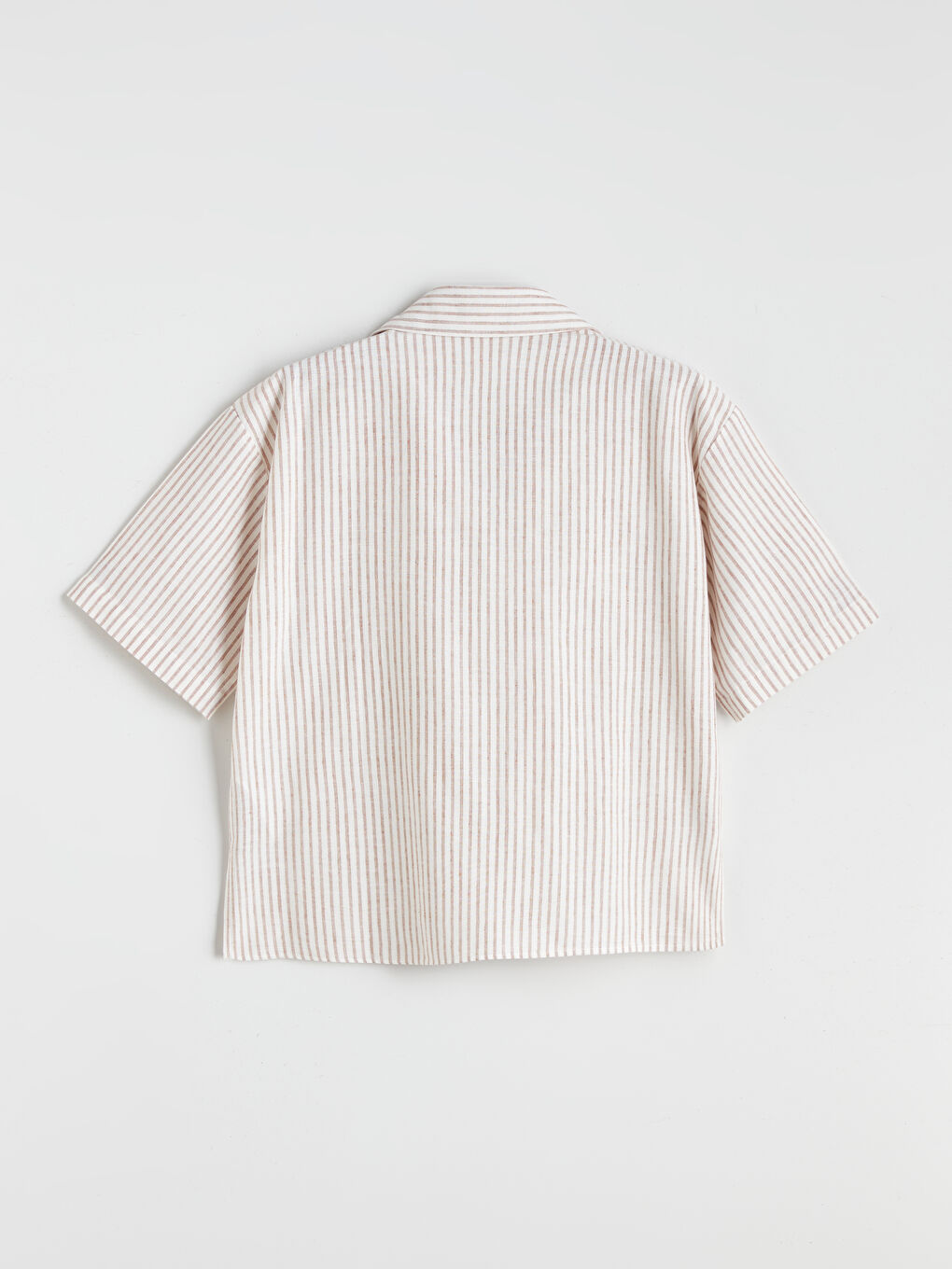 LCW Vision Striped Linen Blend Women's Shirt -S5OR94Z8-ELZ