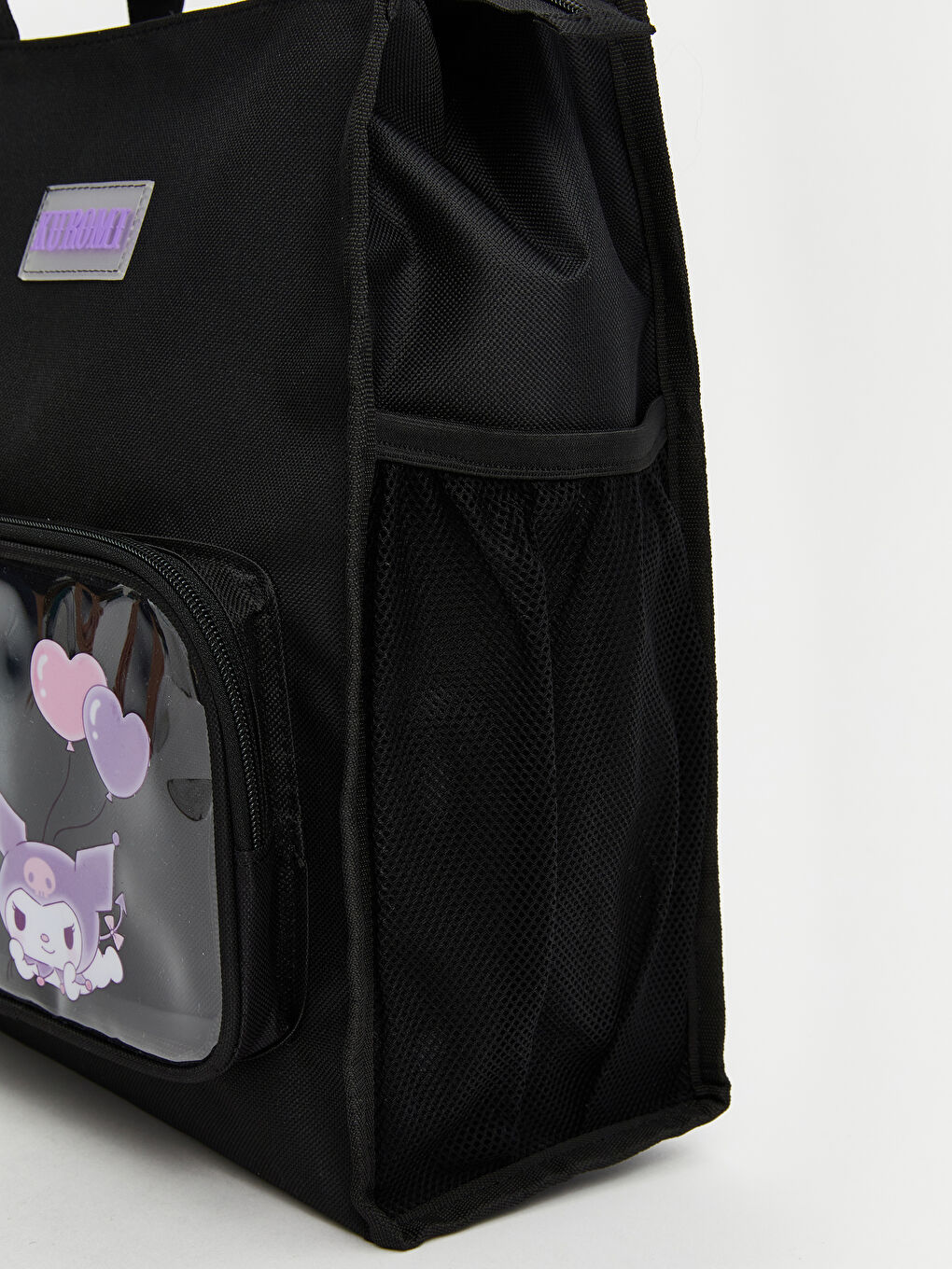 Siyah Kuromi Baskılı Kız Çocuk Kol Çantası-4