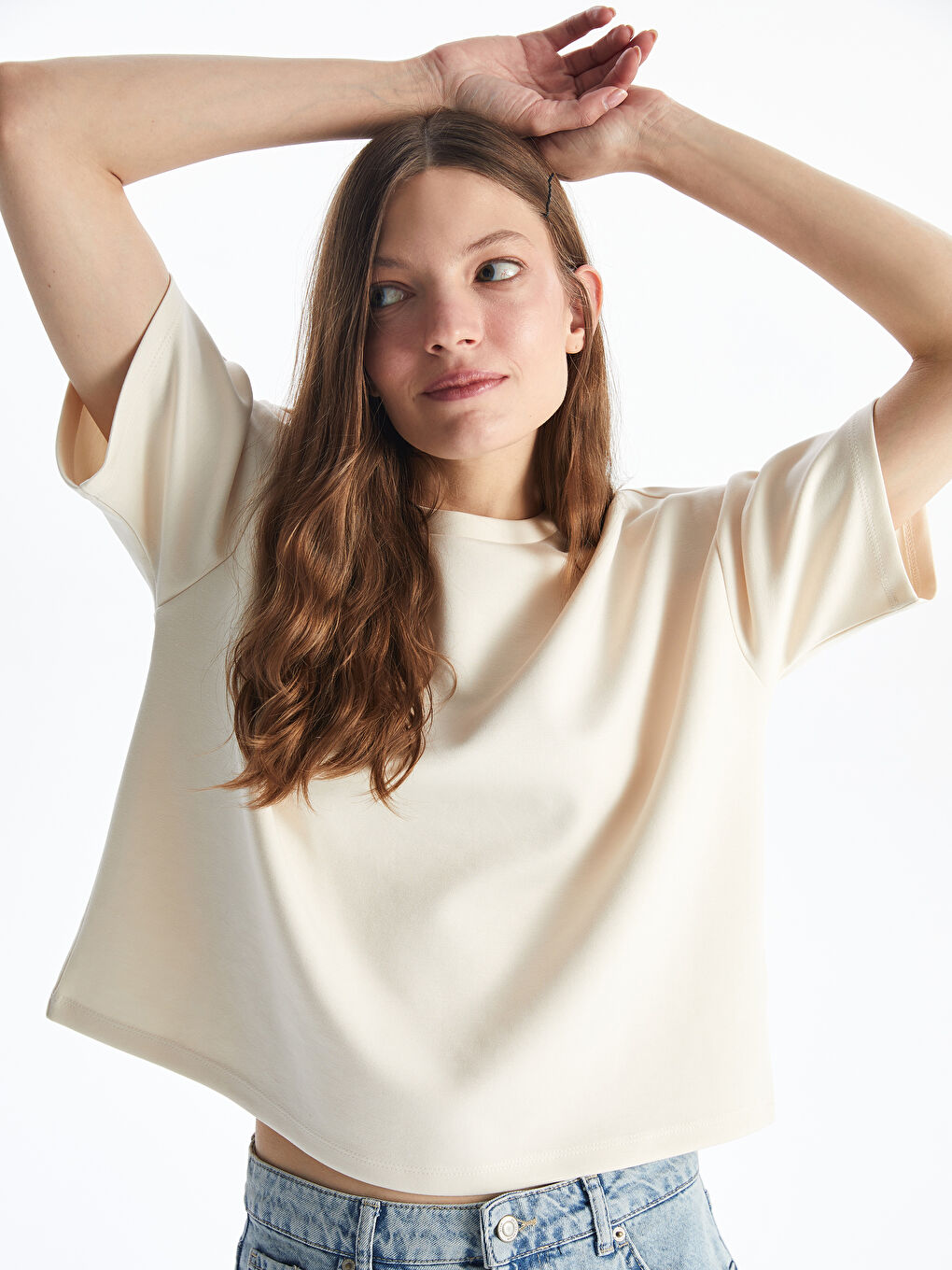Woman BEIGE T-Shirt -S5OS05Z8-FF7